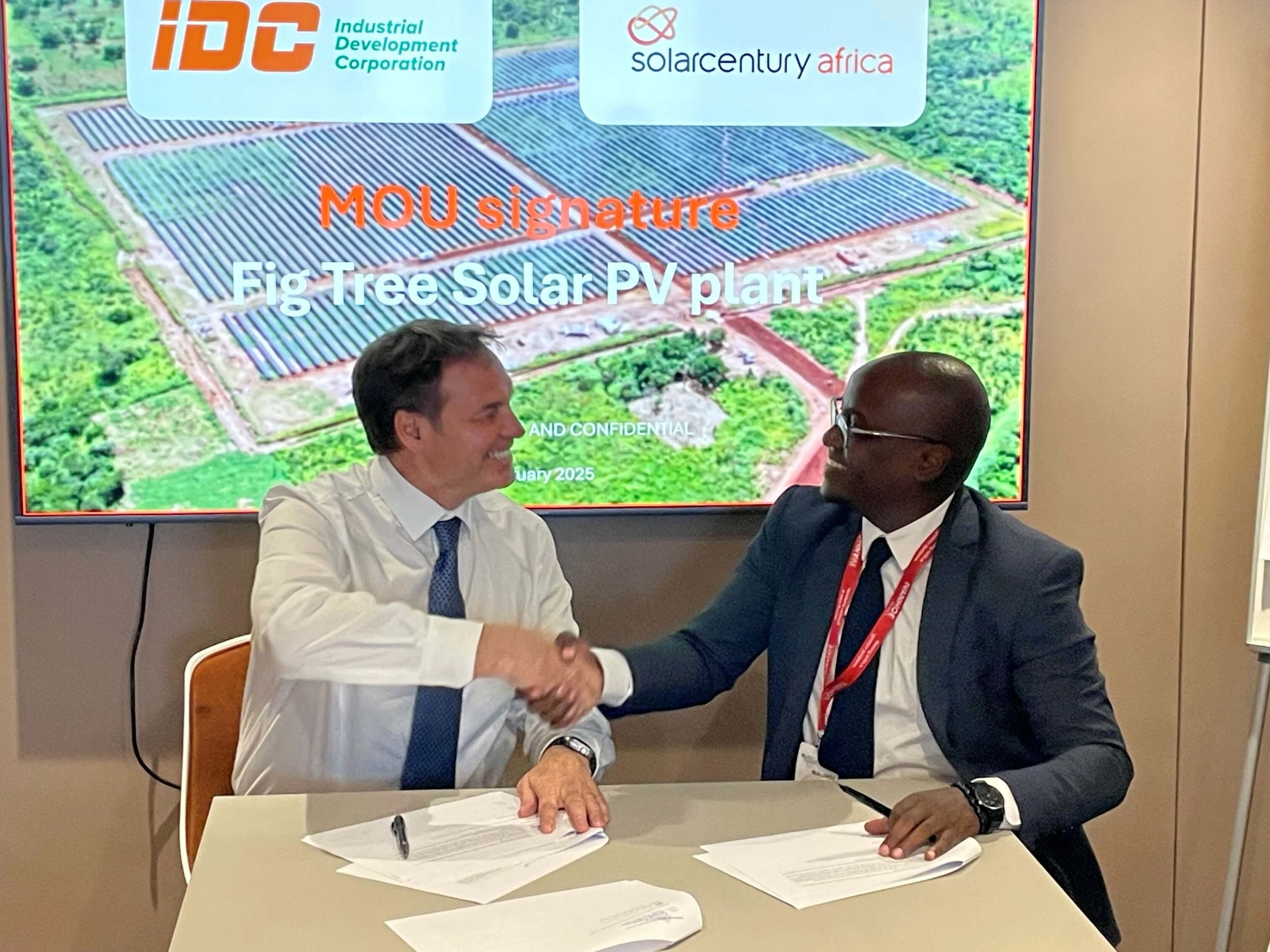 Solarcentury Africa and the Industrial Development Corporation of Zambia to develop a 67 MWp solar project